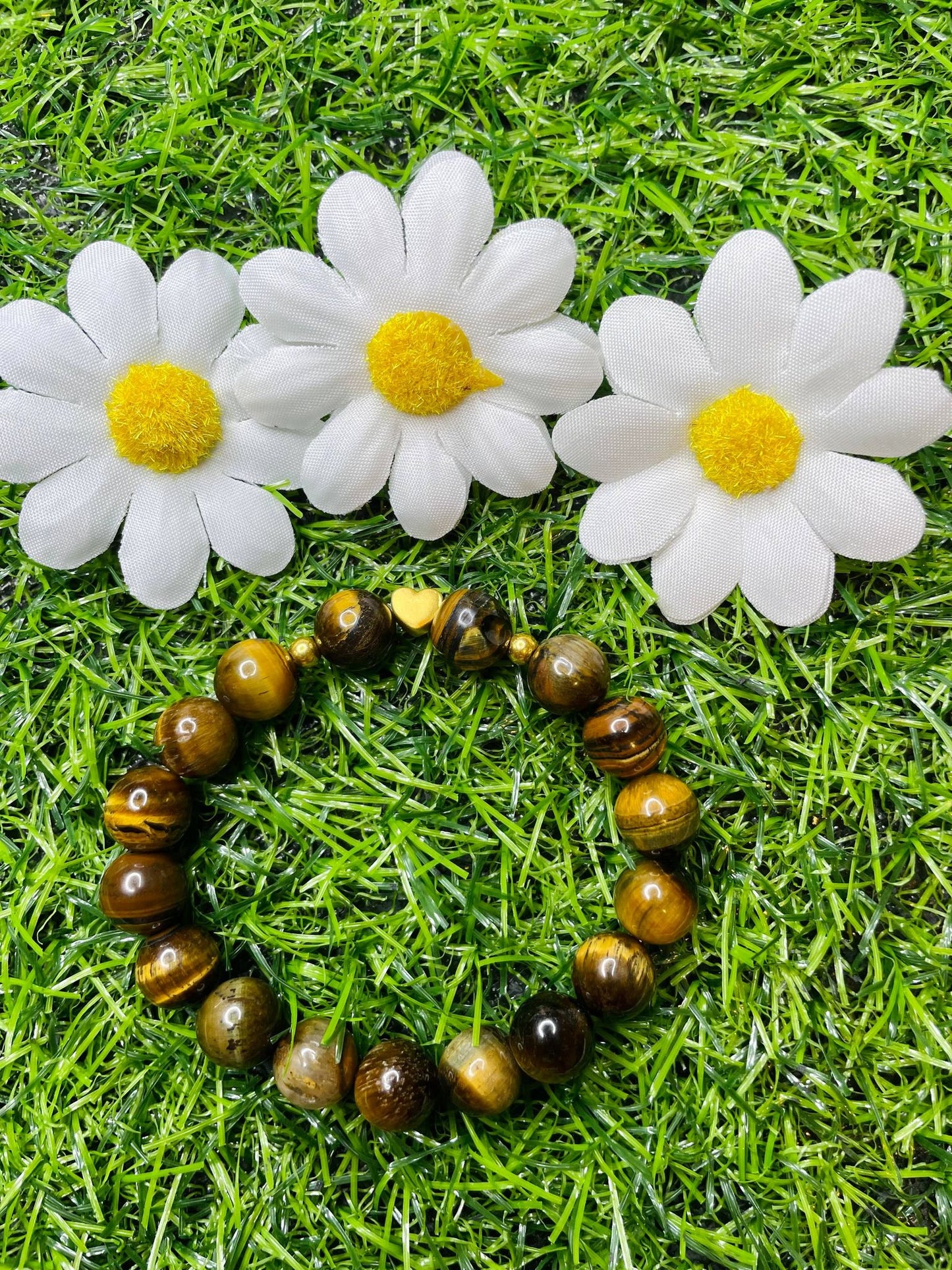 Tiger's Eye in Pure 24k Pi Yao (Pi Xiu) Bracelet