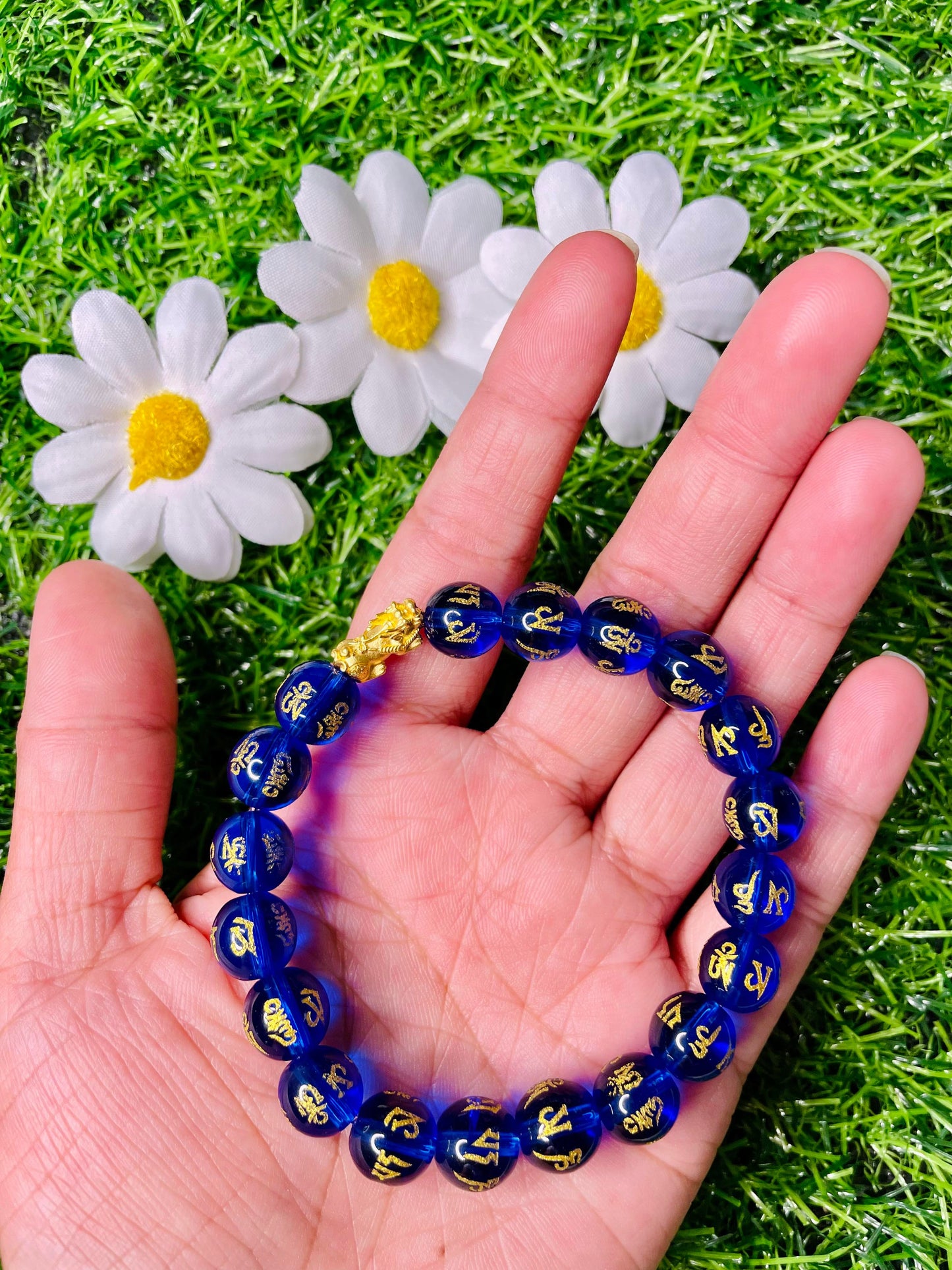 Pure 24K Pi Yao (Pi Xiu) Gold in Mantra Bracelet