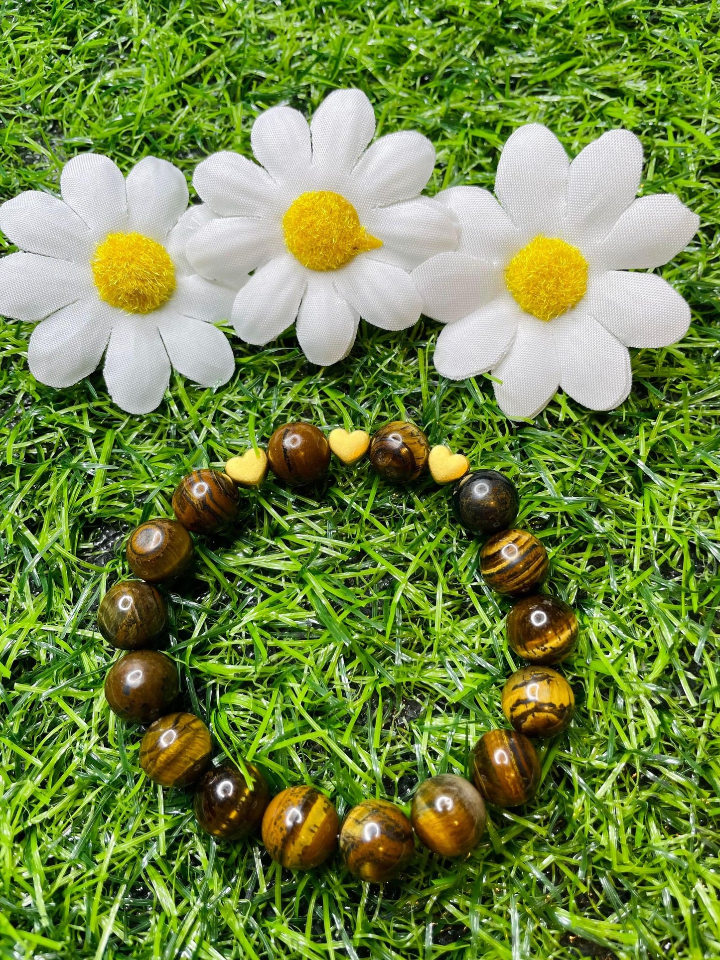 Tiger's Eye in Pure 24k Pi Yao (Pi Xiu) Bracelet