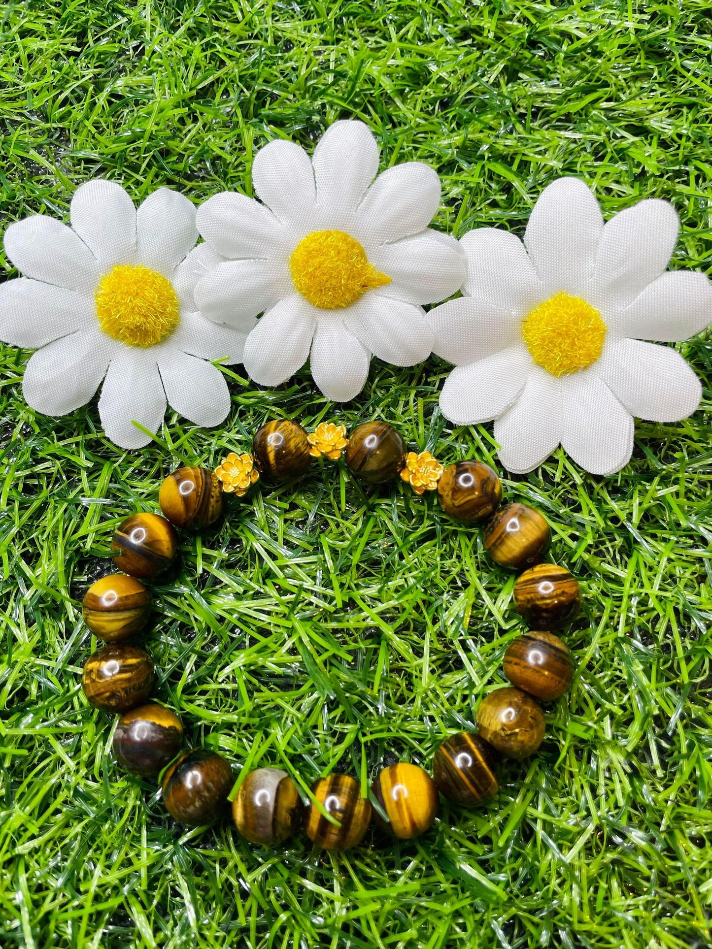 Tiger's Eye in Pure 24k Pi Yao (Pi Xiu) Bracelet