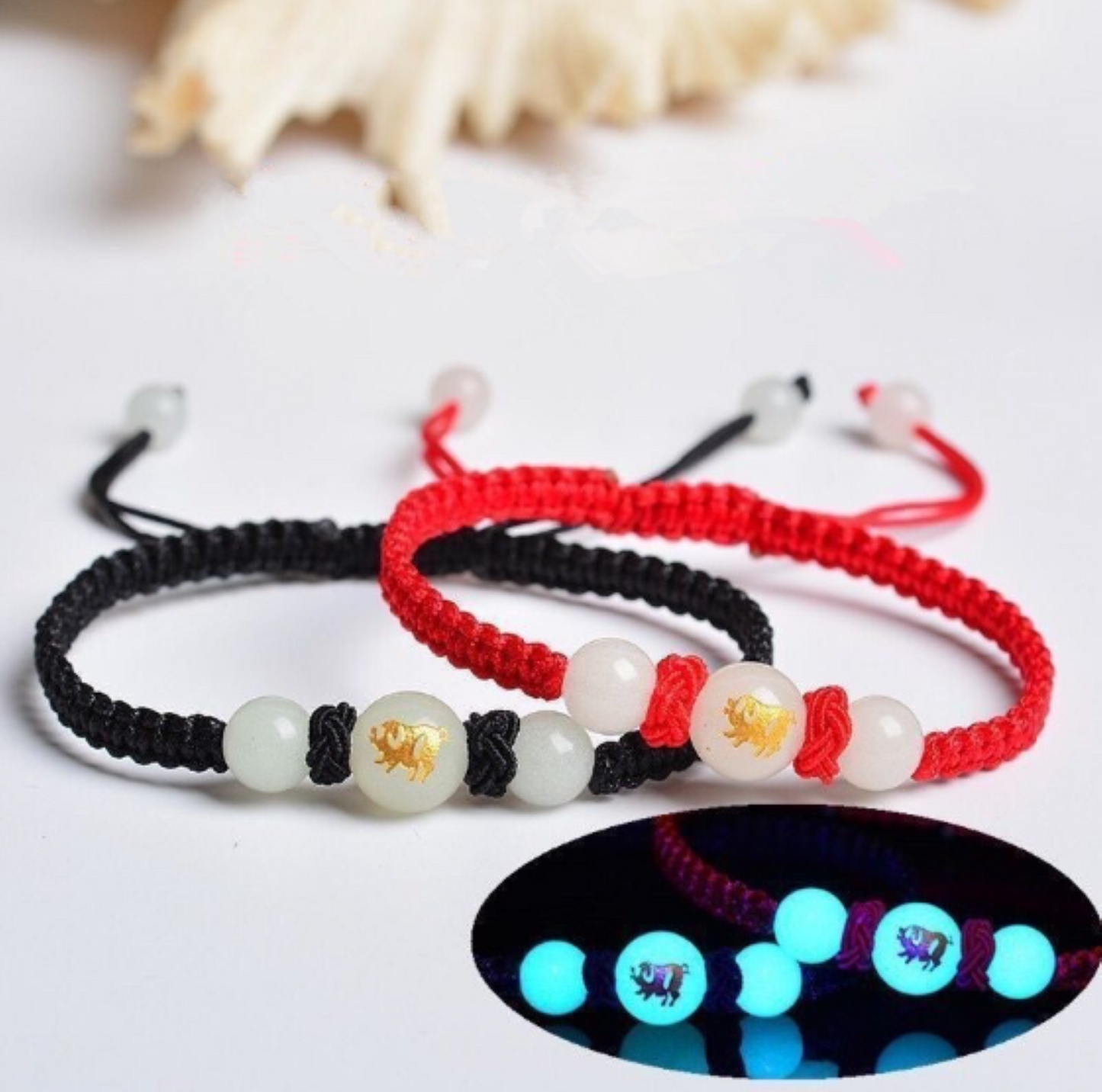 Lucky Charm Chinese Zodiac Luminous Beads Bracelet