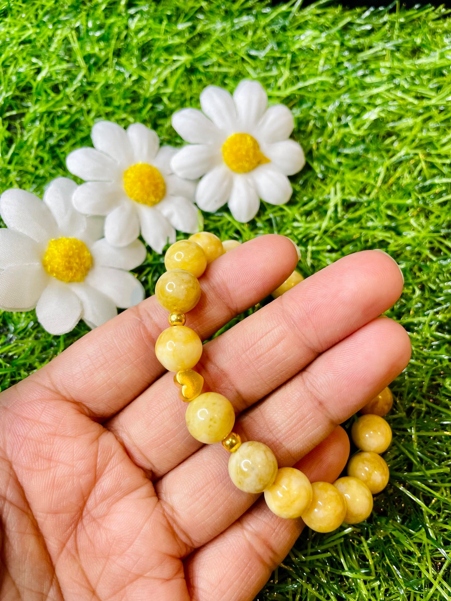 Real 24k Pi Yao Gold in Burmese Jade Bracelet