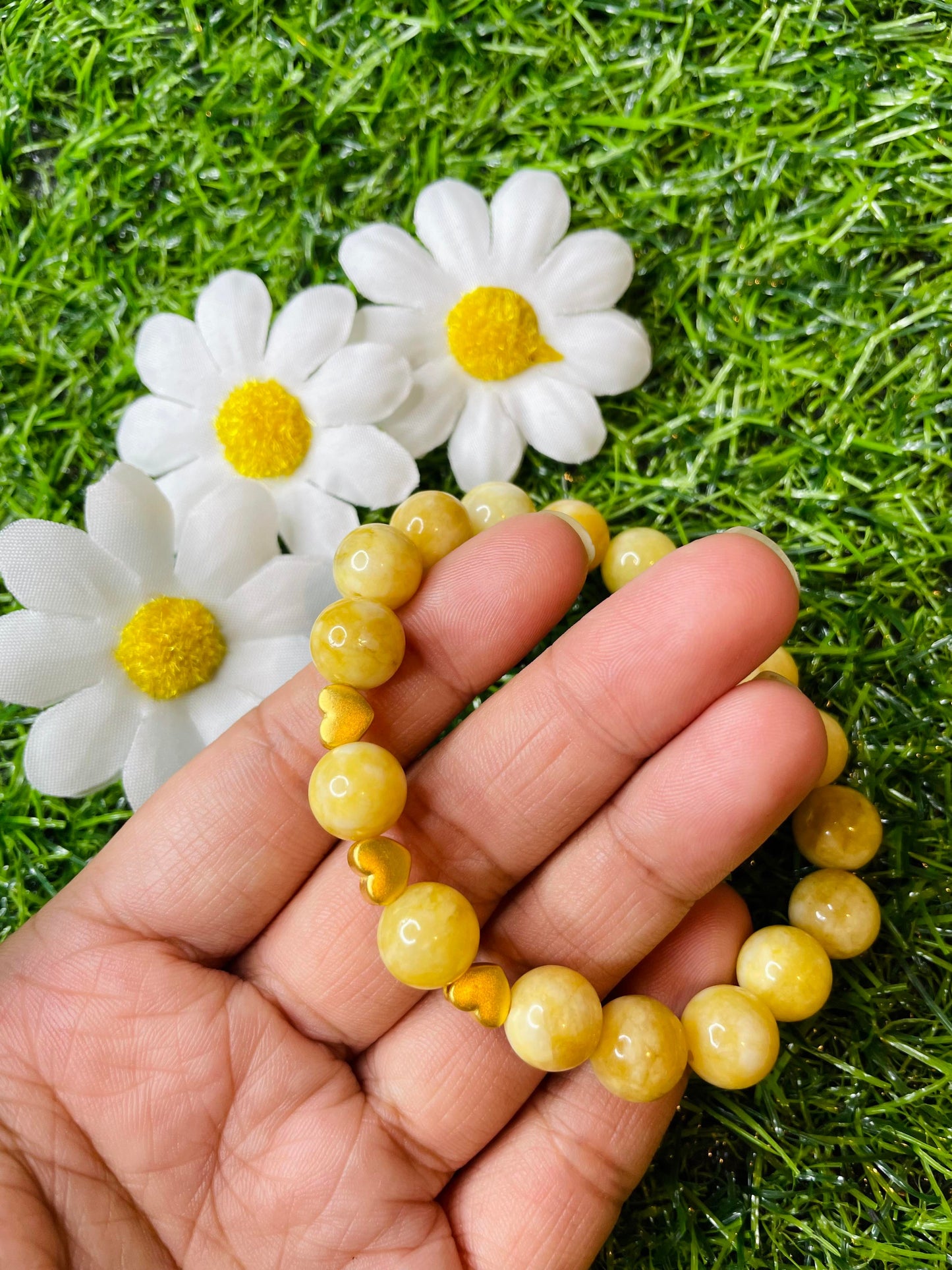 Real 24k Pi Yao Gold in Burmese Jade Bracelet