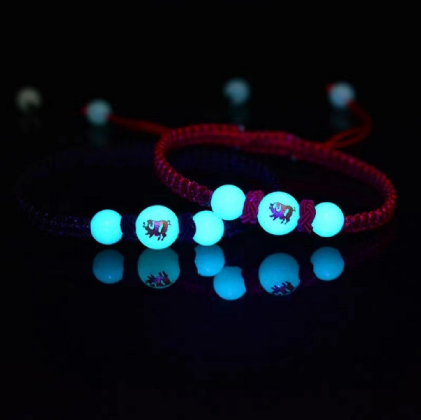 Lucky Charm Chinese Zodiac Luminous Beads Bracelet